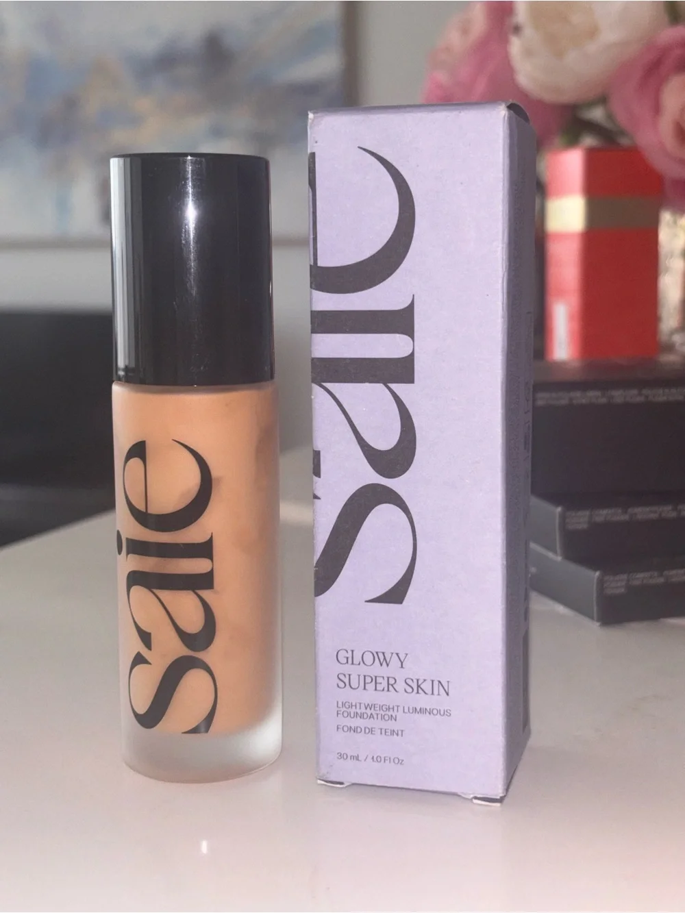 Saie Soft Matte Foundation — Warm Beige Bottle